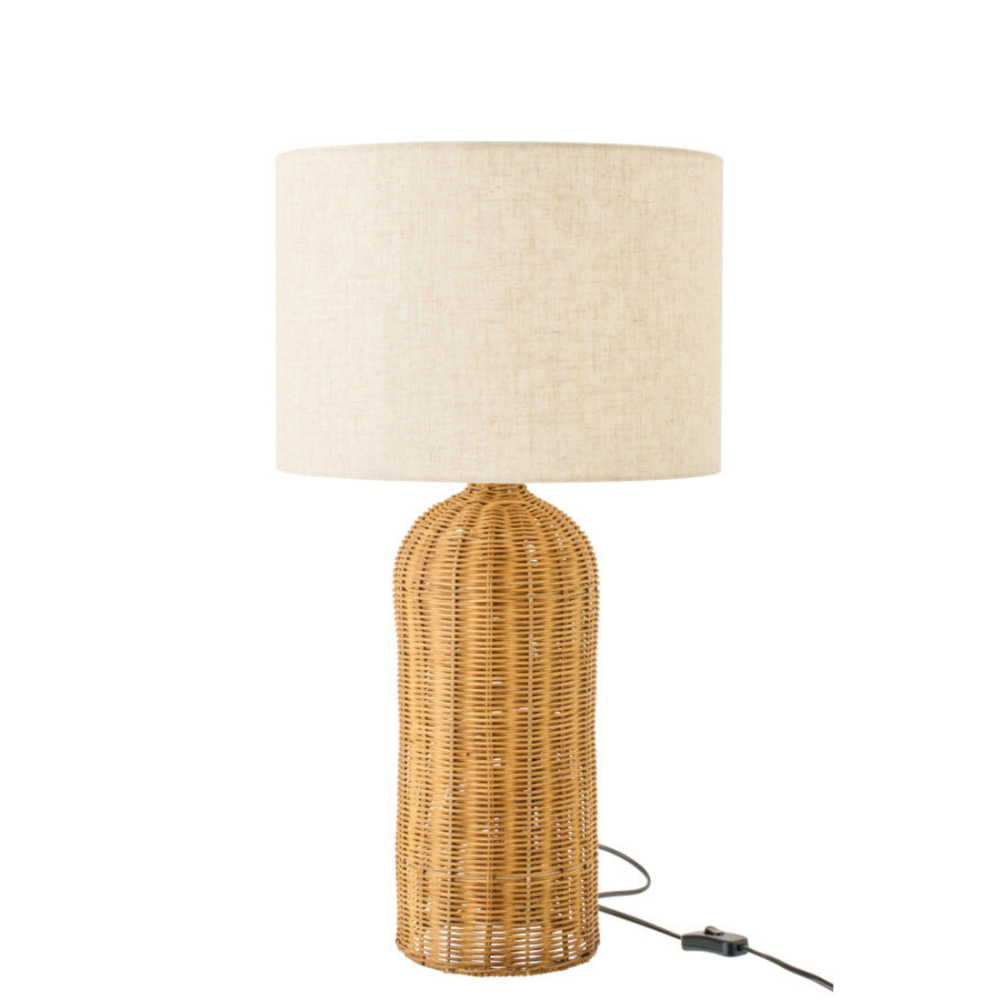 Tafellamp Cilinder Metaal Naturel/Ecru Small J-Line