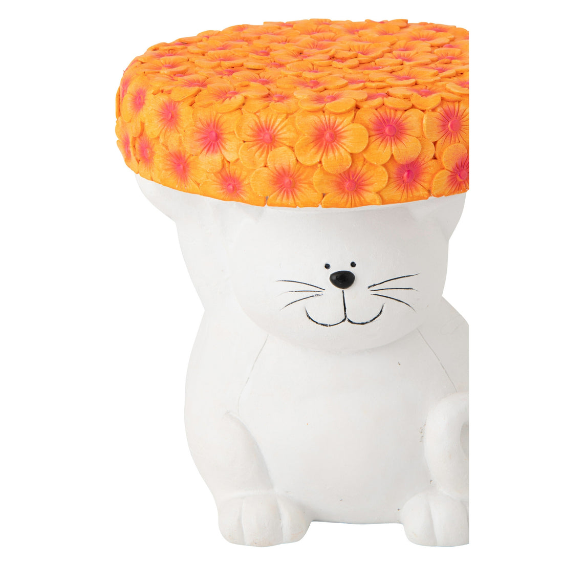 Bijzettafel Kat Magnesium Wit/Oranje J-Line