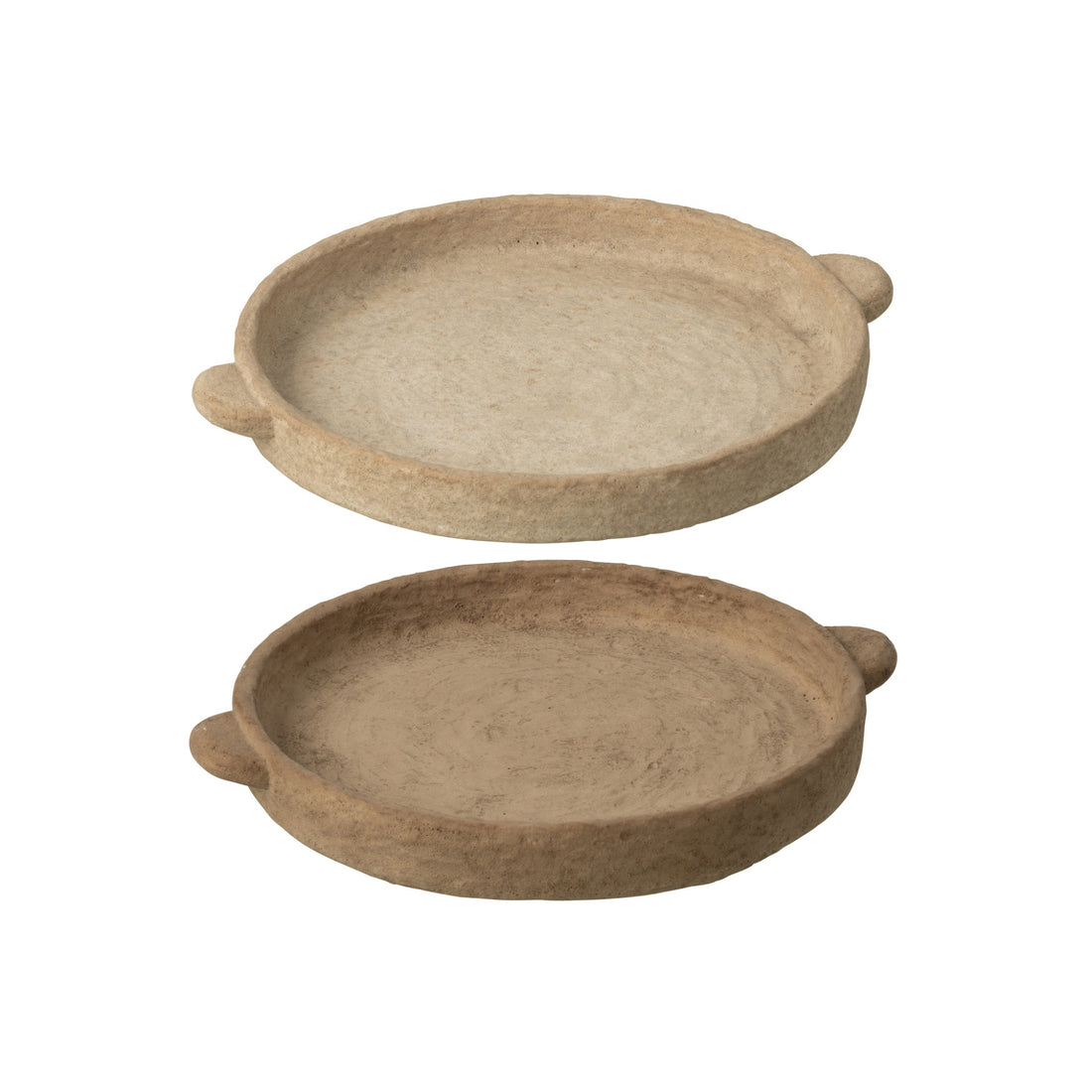 Bord Rond Cement Beige/Donkerbruin Large Assortiment Van 2 J-Line