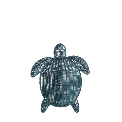 Wanddecoratie Turtle Ijzer Donkerblauw Small J-Line