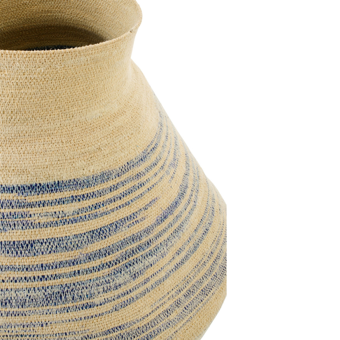 Mand Gestreept Zeegras Naturel/Blauw Large J-Line
