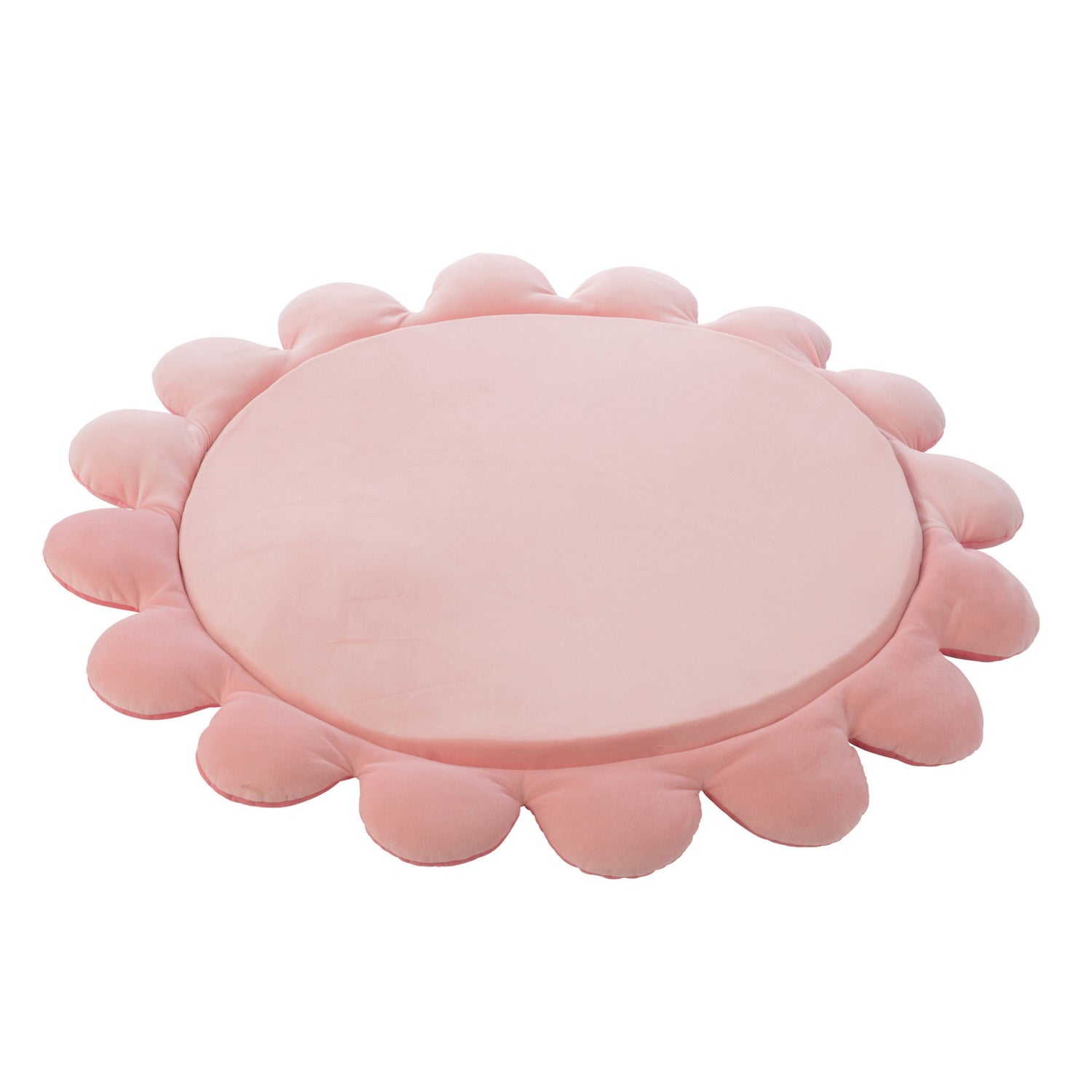 Speelmat Bloem Polyester Donkerroze/Lichtroze J-Line