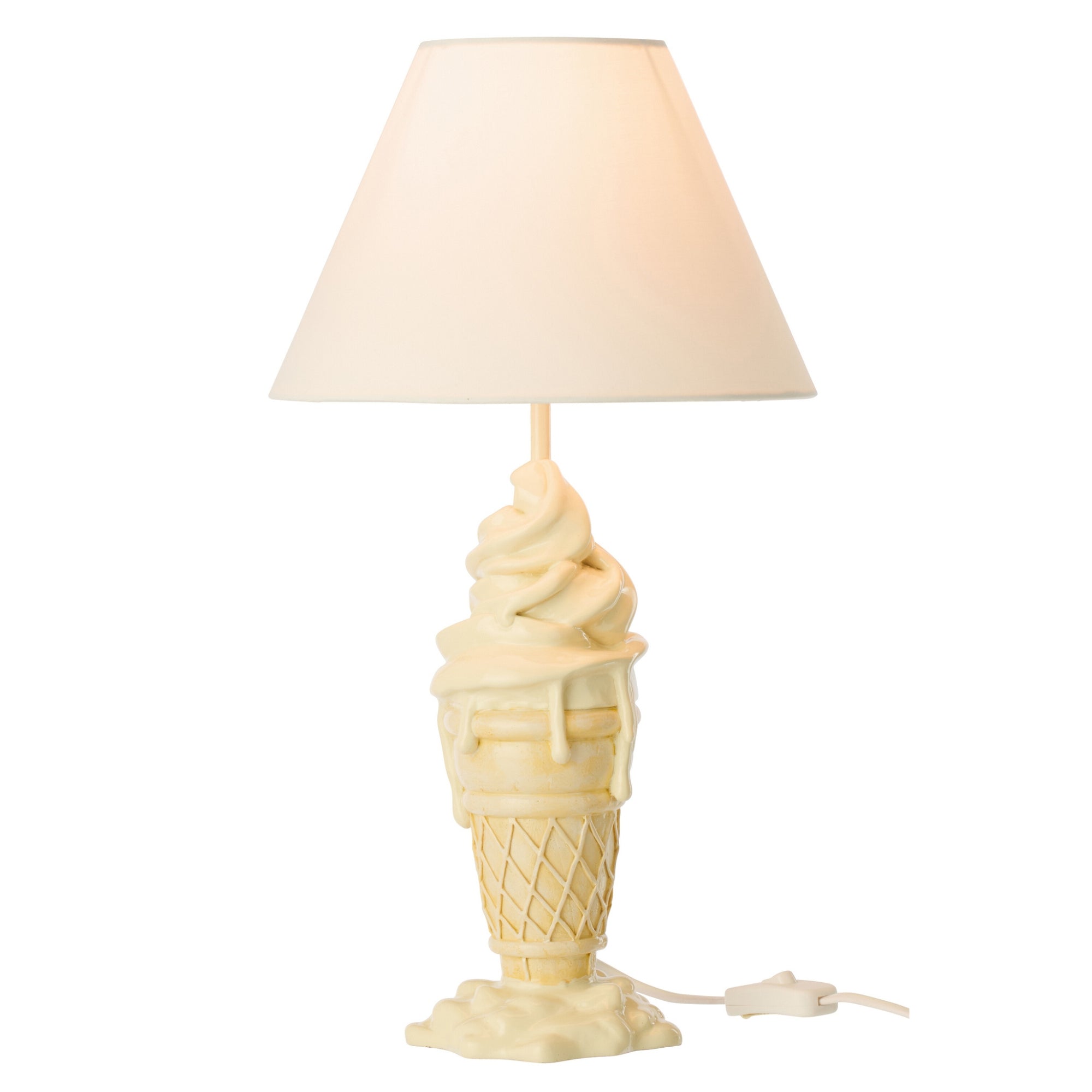 Lamp Ijsje Polyresin Geel/Beige J-Line