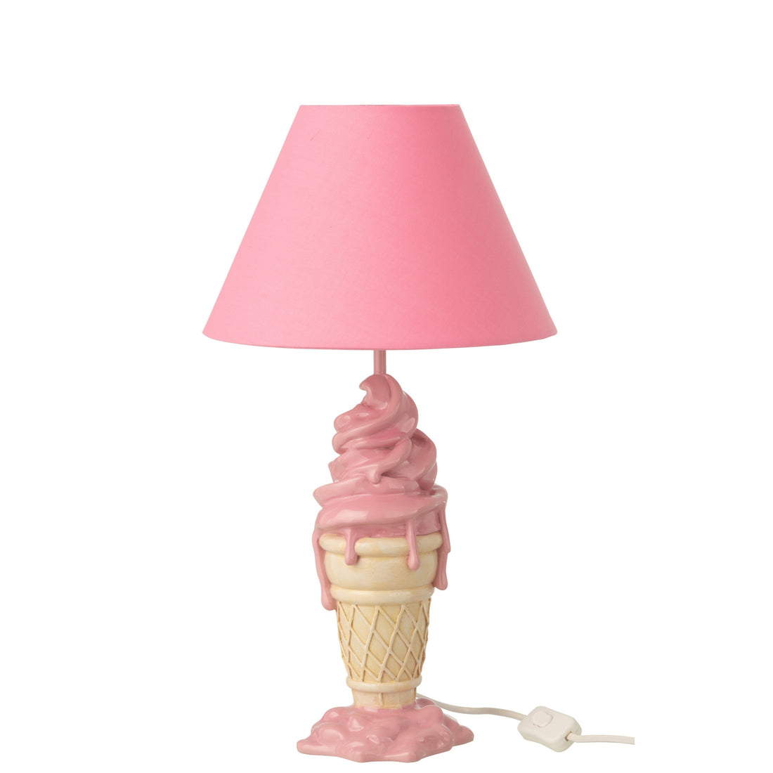 Lamp Ijsje Polyresin Roze/Beige J-Line