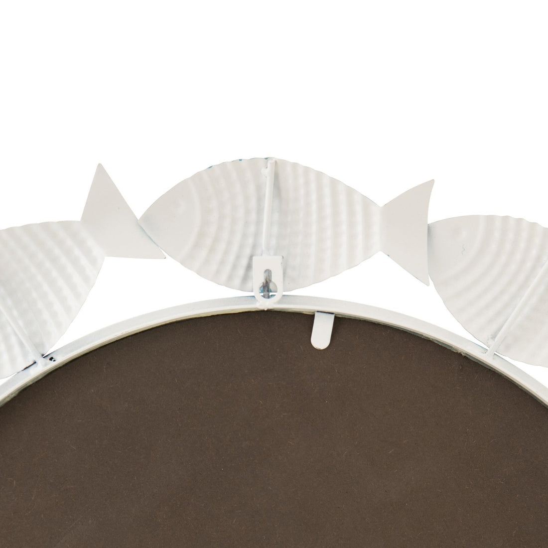 Wandspiegel Vis Ijzer Lichtblauw/Wit J-Line