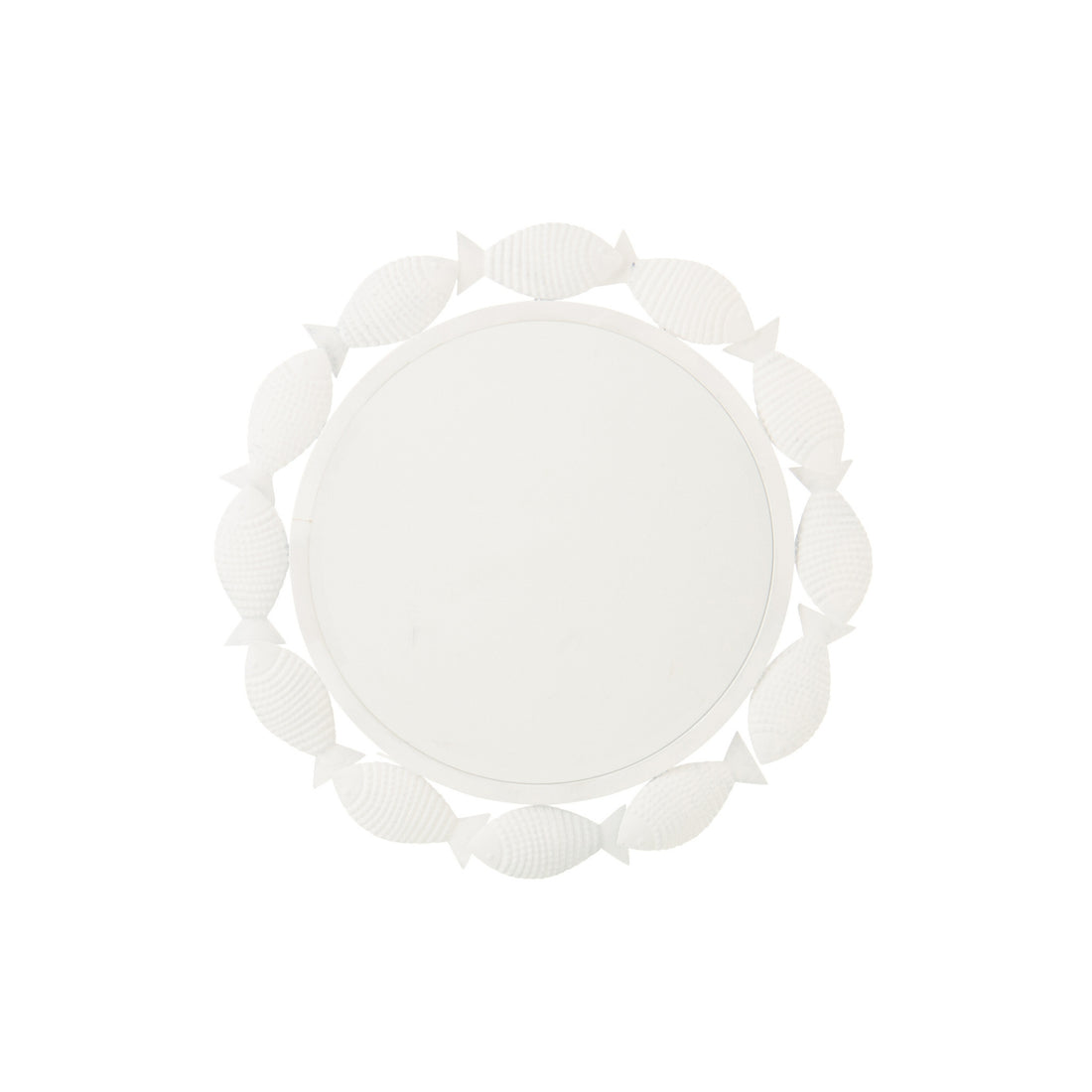 Wandspiegel Vis Ijzer Wit J-Line