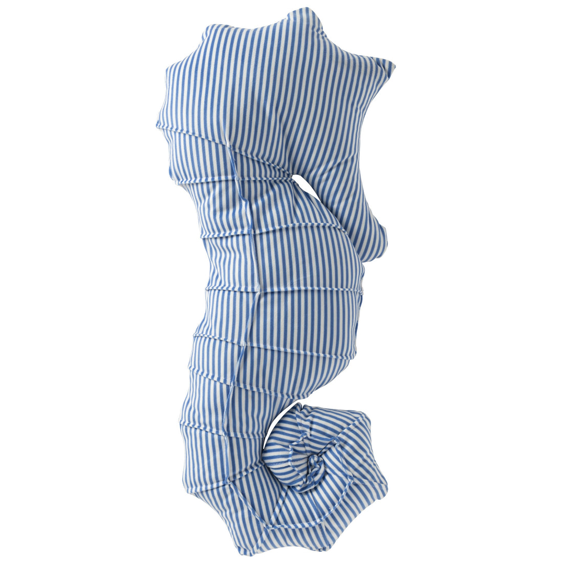 Kussen Zeepaard Gestreept Polyester Blauw/Wit J-Line