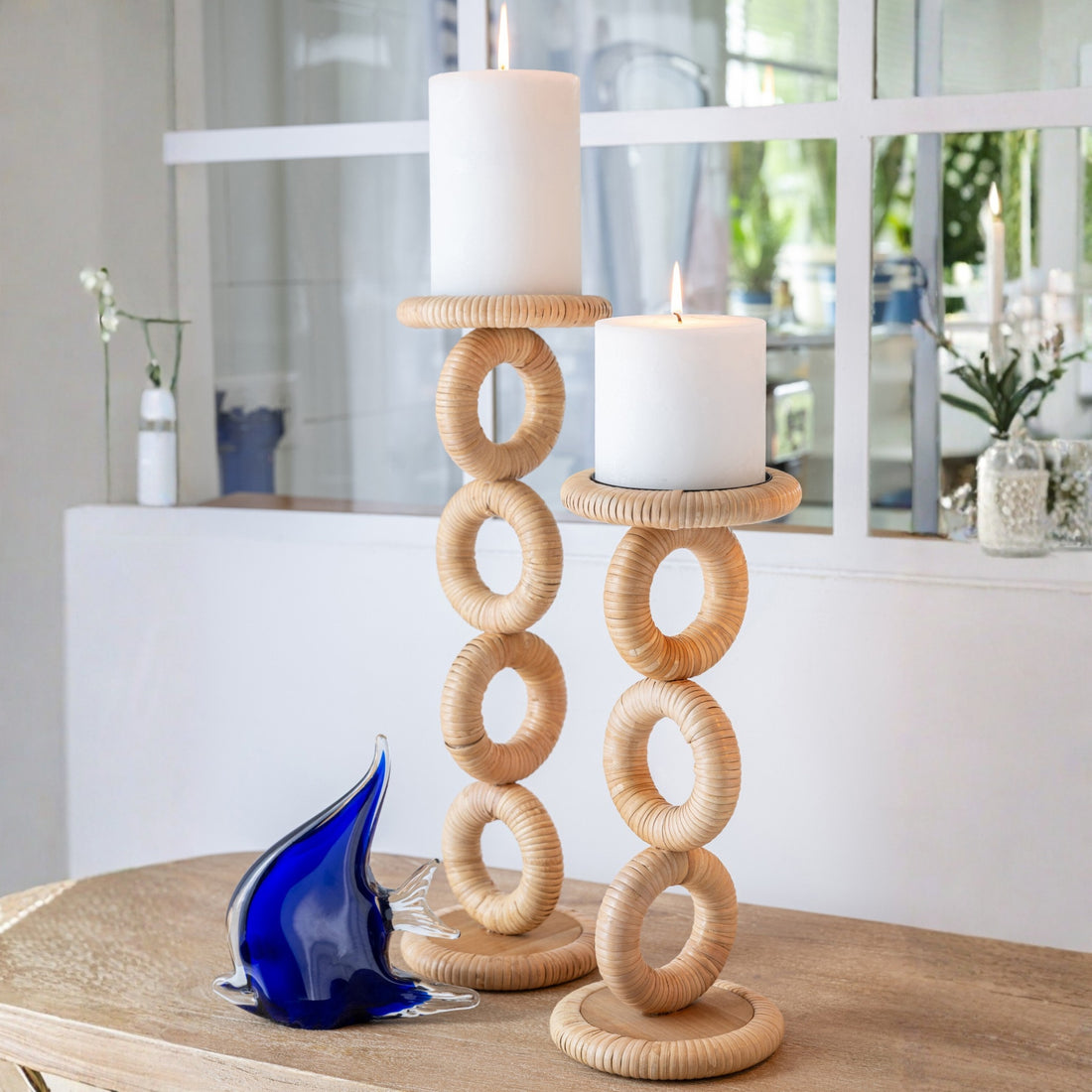 Kaarshouder Ring Mdf Naturel Large J-Line