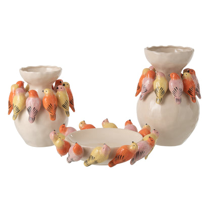 Vaas Vogel Keramiek Meerkleurig Small J-Line