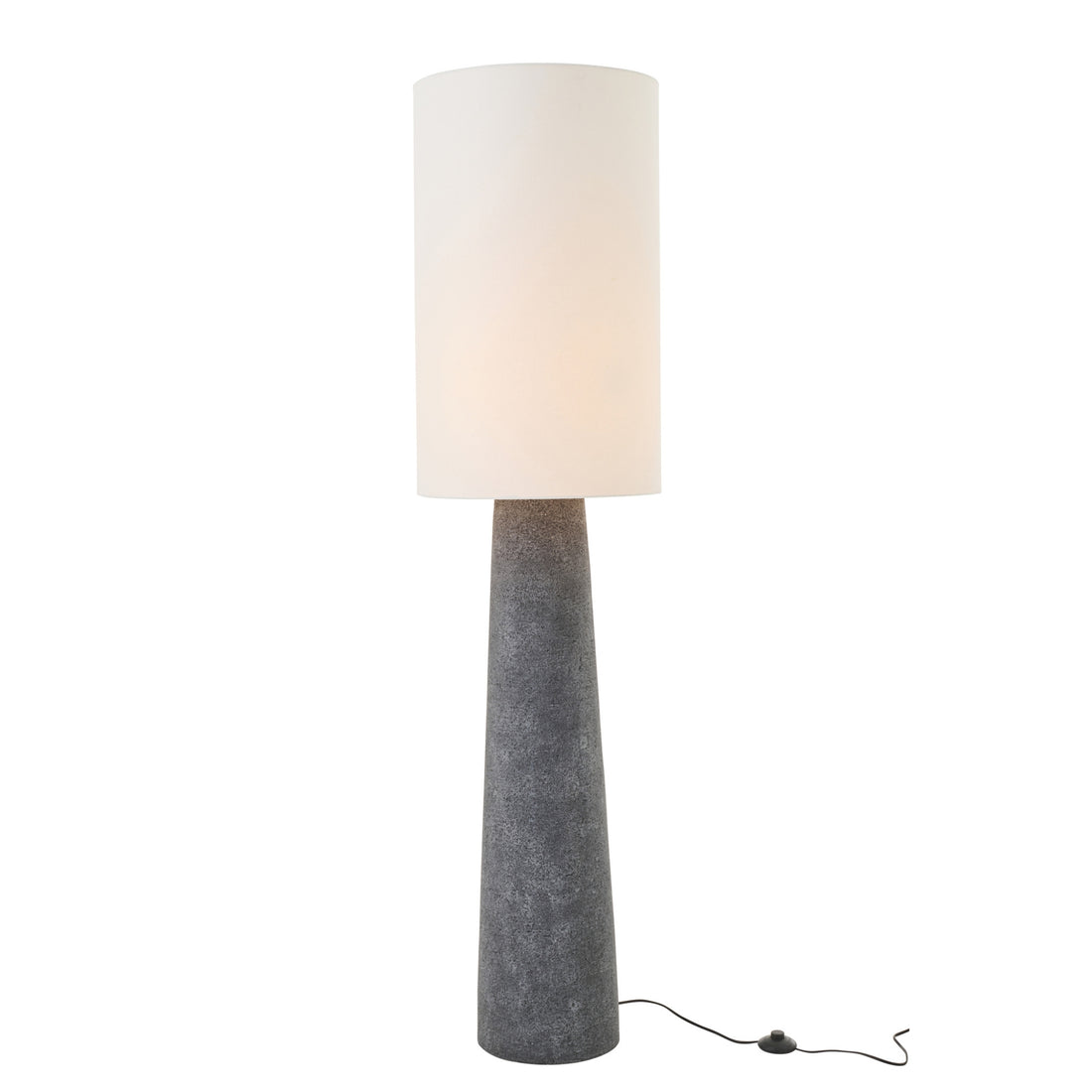 Staanlamp Ava Glasvezel Zwart/Wit Large J-Line