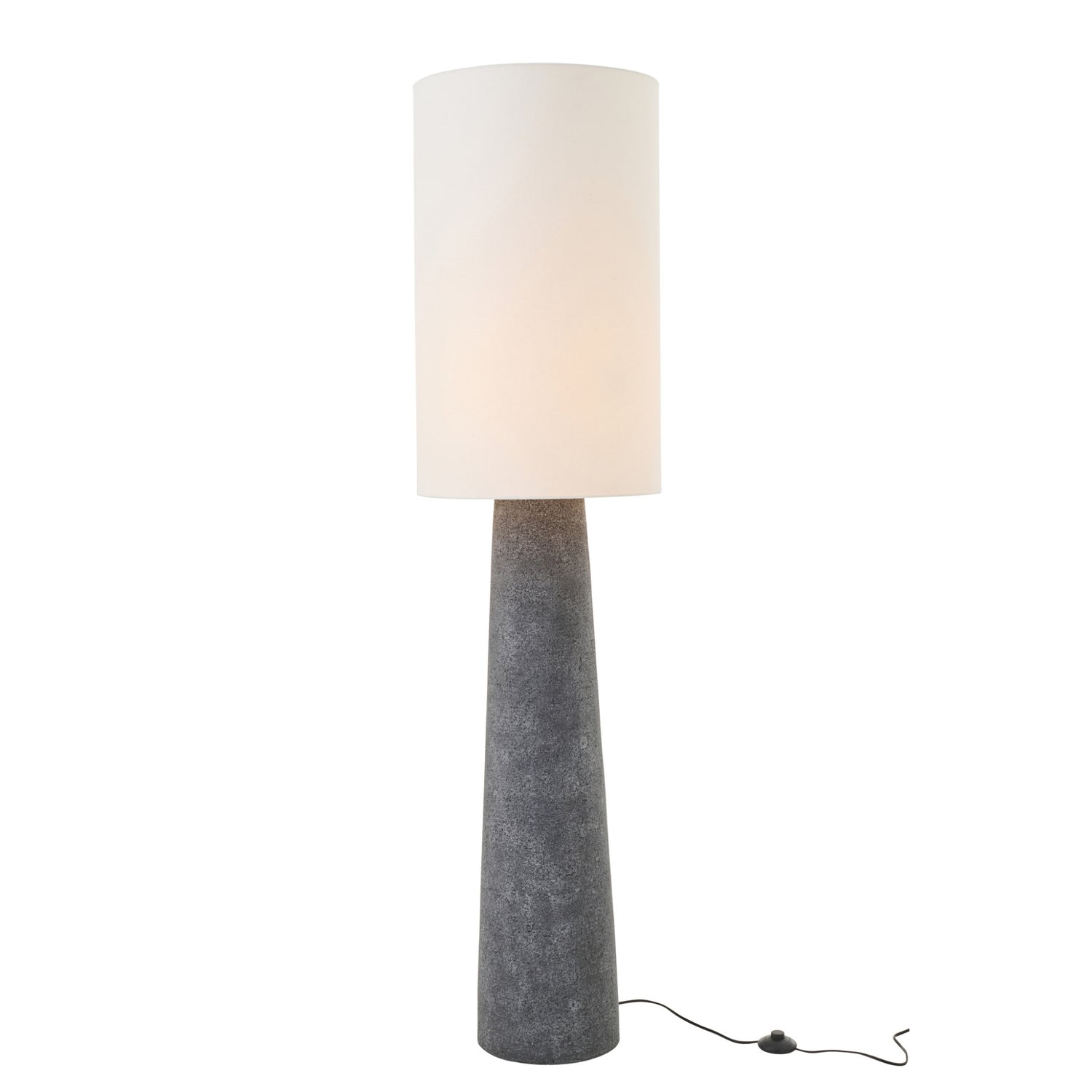 Staanlamp Ava Glasvezel Zwart/Wit Large J-Line