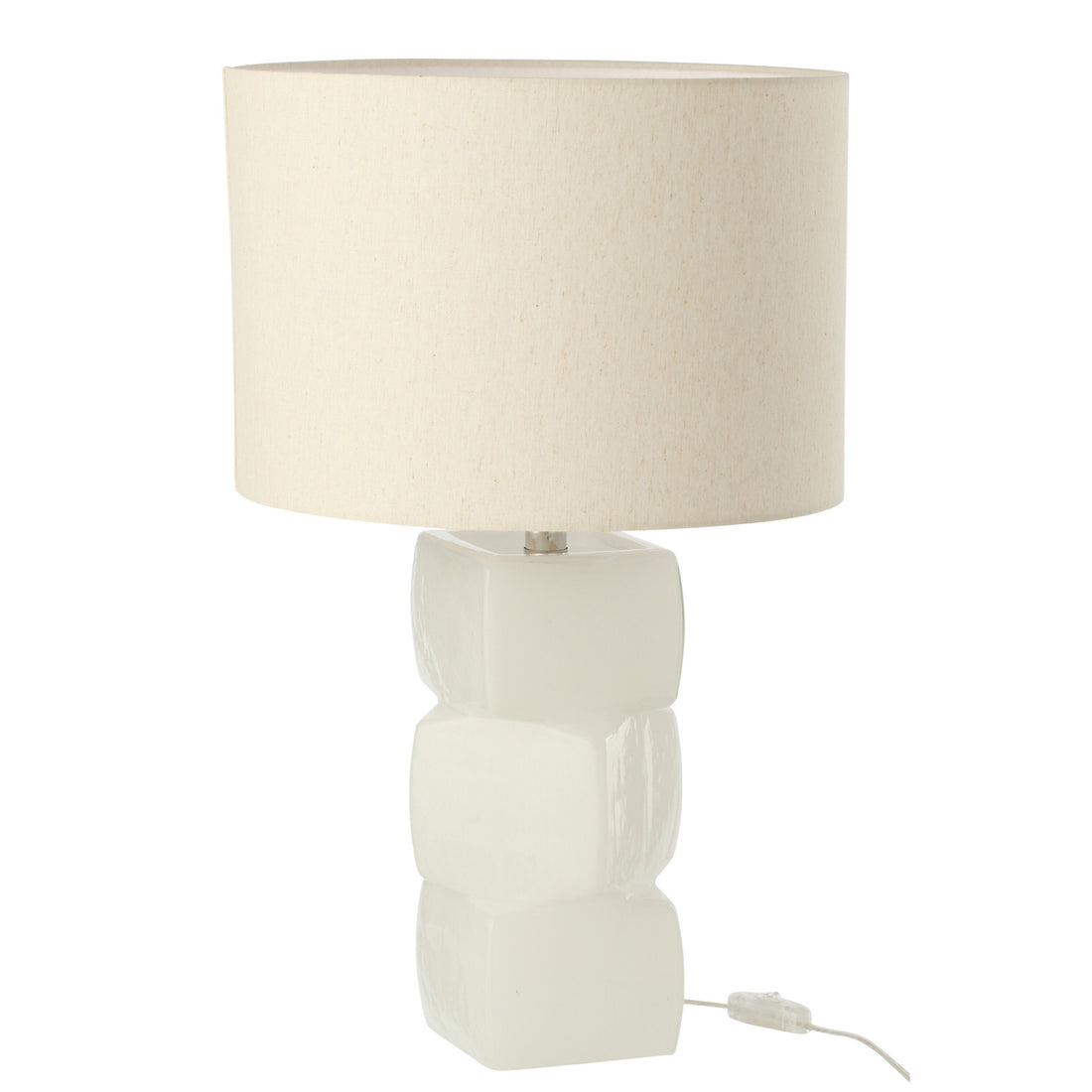 Tafellamp 3 Kubussen Glas Wit J-Line