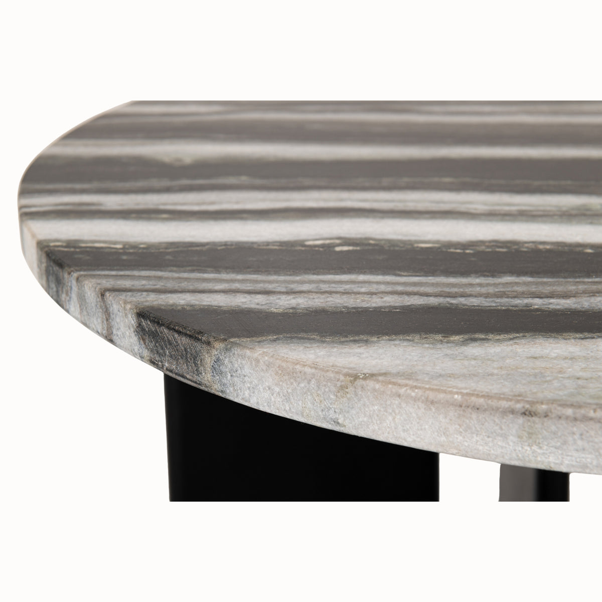 Bijzettafel Mathilde Marmer Zwart/Grijs J-Line