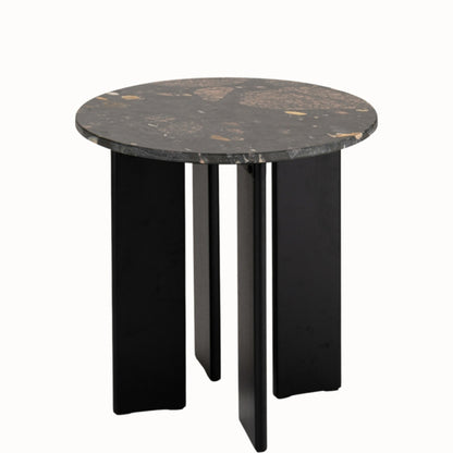 Bijzettafel Mathilde Marmer Zwart/Perzik J-Line