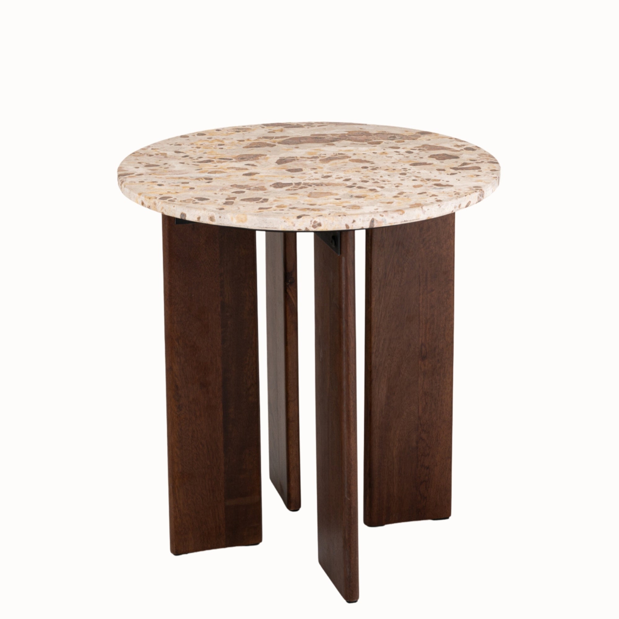 Bijzettafel Mathilde Marmer Naturel/Beige J-Line