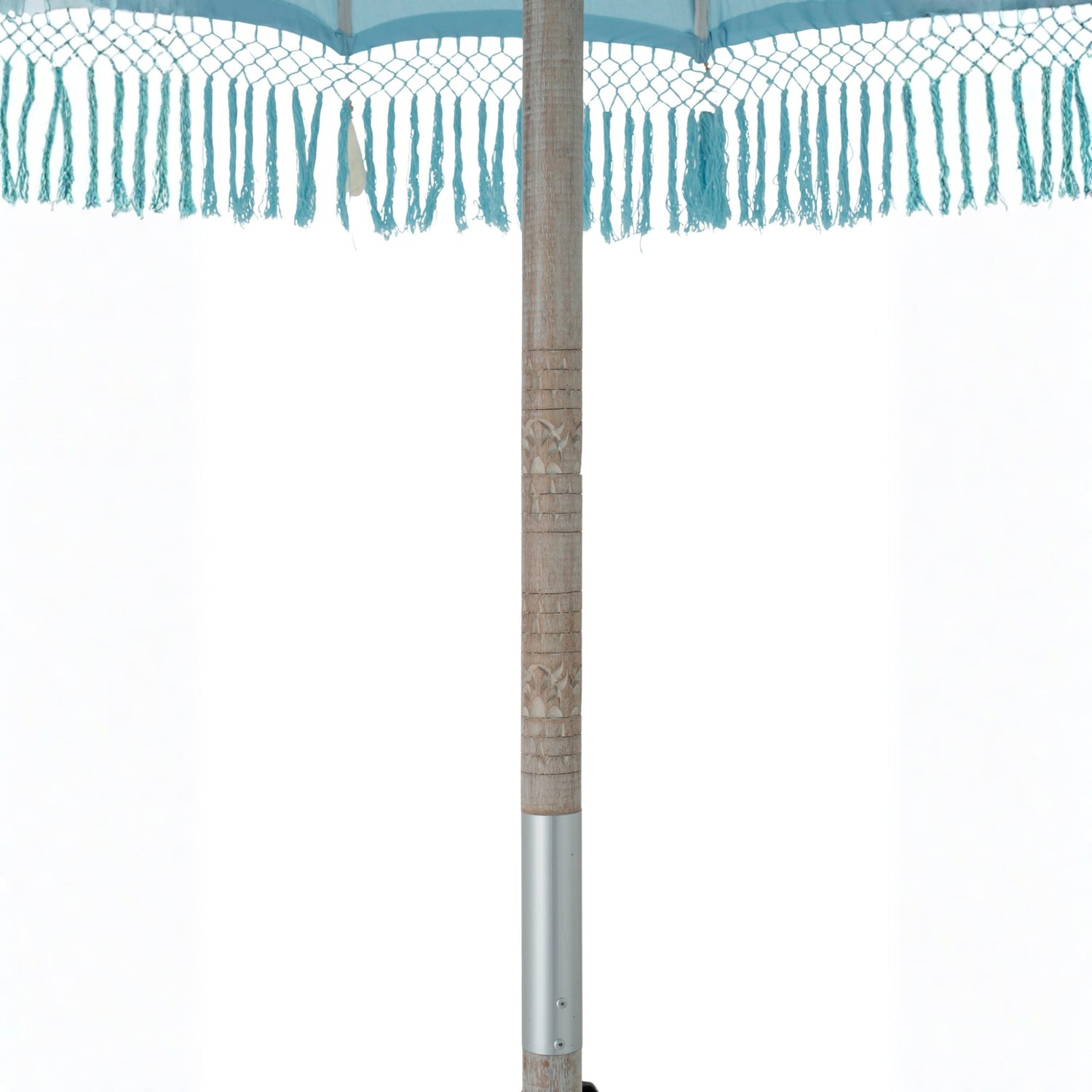 Parasol Bobbi Bamboe/Katoen Lichtblauw J-Line