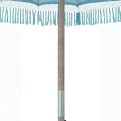 Parasol Bobbi Bamboe/Katoen Lichtblauw J-Line