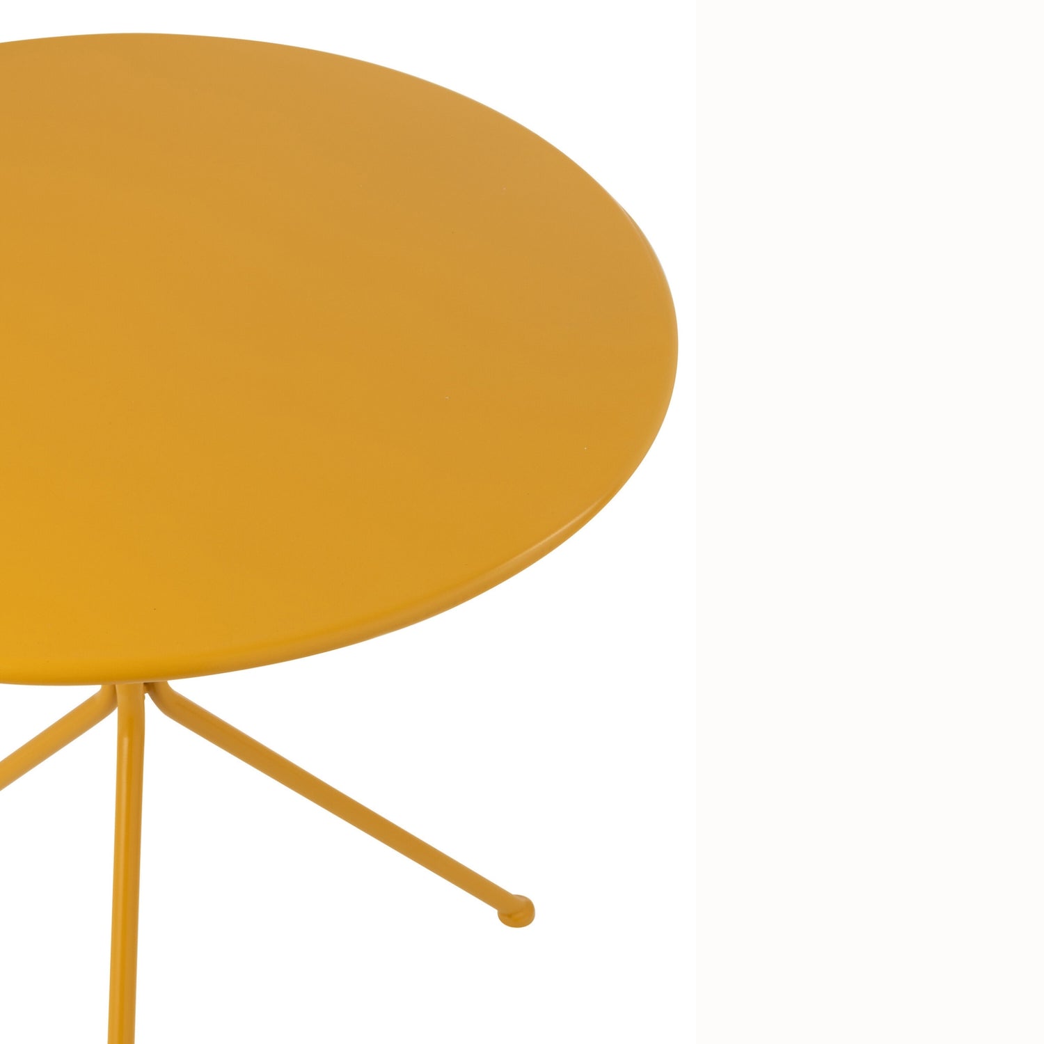 Tuintafel Tripod Rond Metaal Okergeel Large J-Line