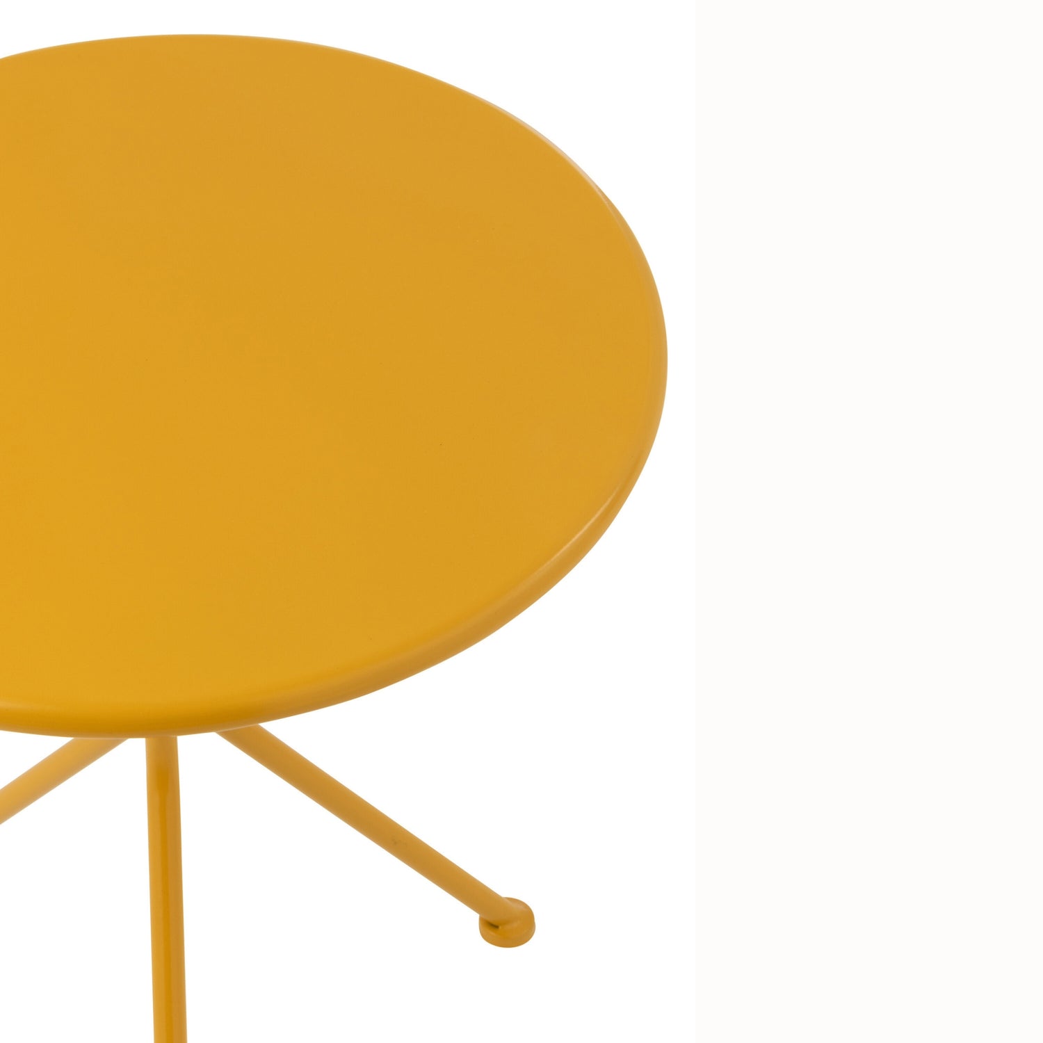 Tuintafel Tripod Rond Metaal Okergeel Small J-Line