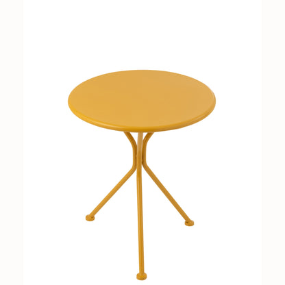 Tuintafel Tripod Rond Metaal Okergeel Small J-Line