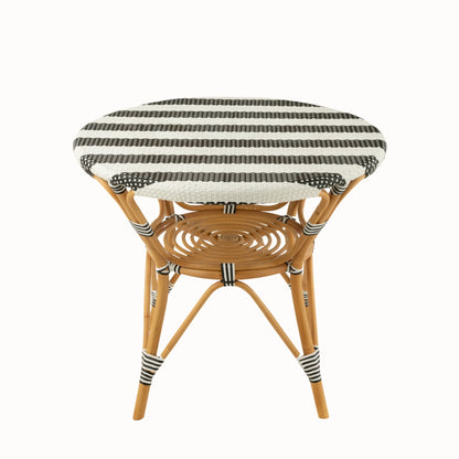Eettafel Rotan Zwart/Wit J-Line