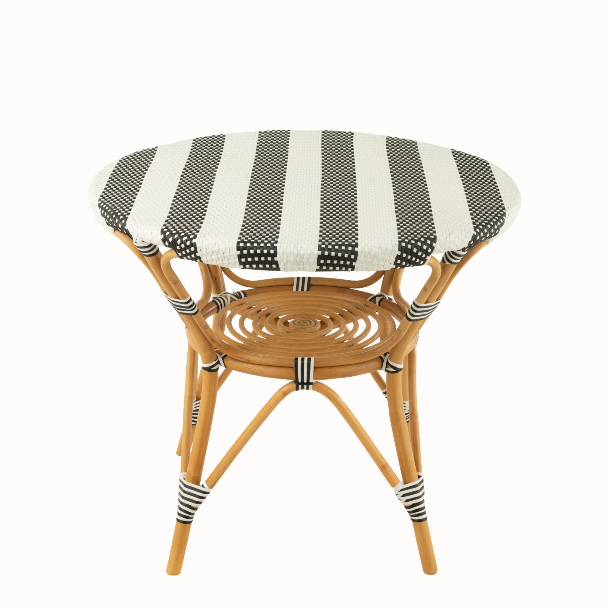 Eettafel Rotan Zwart/Wit J-Line