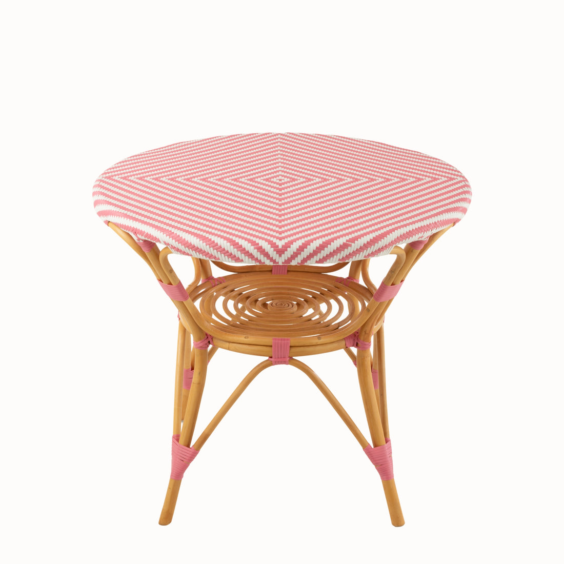 Eettafel Rotan Roze/Wit J-Line