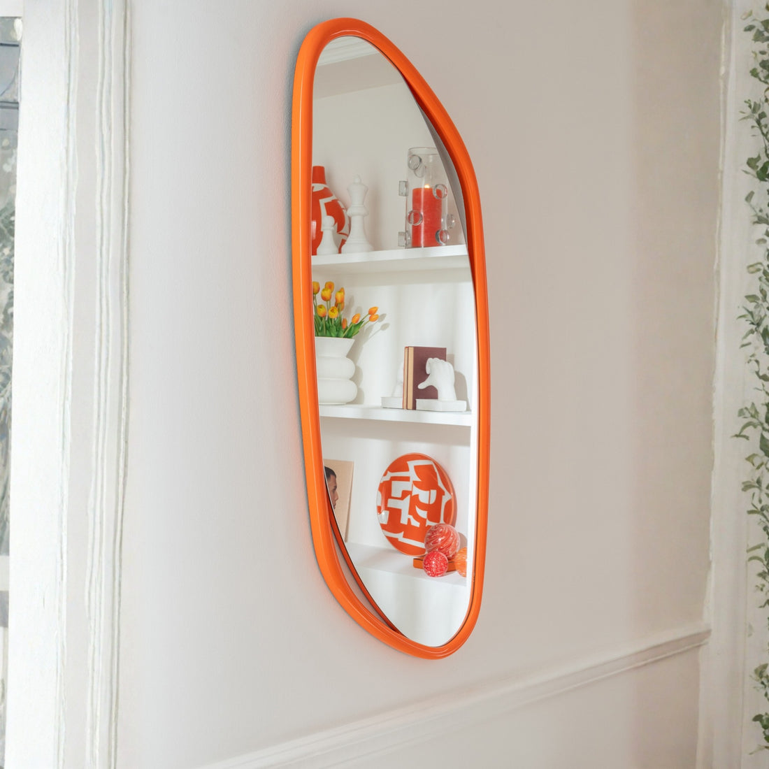 Wandspiegel Onregelmatig Mdf/Verf Oranje J-Line