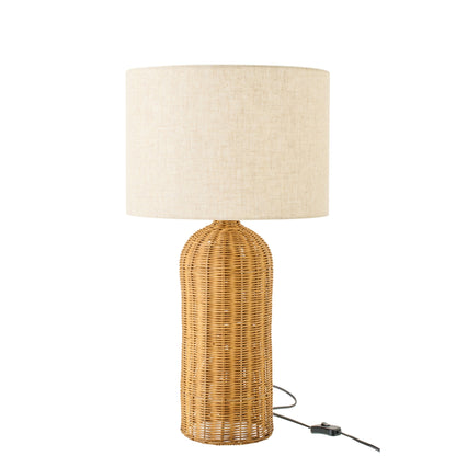 Tafellamp Cilinder Metaal Naturel/Ecru Small J-Line