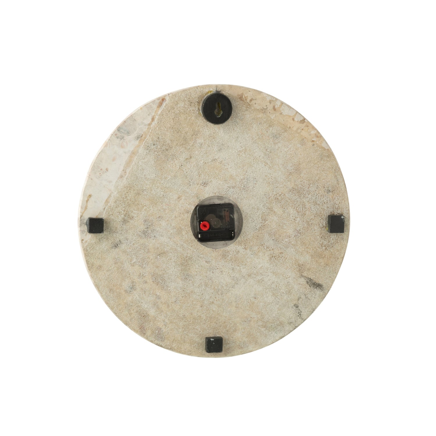 Wandklok Rond Marmer Beige/Zwart J-Line