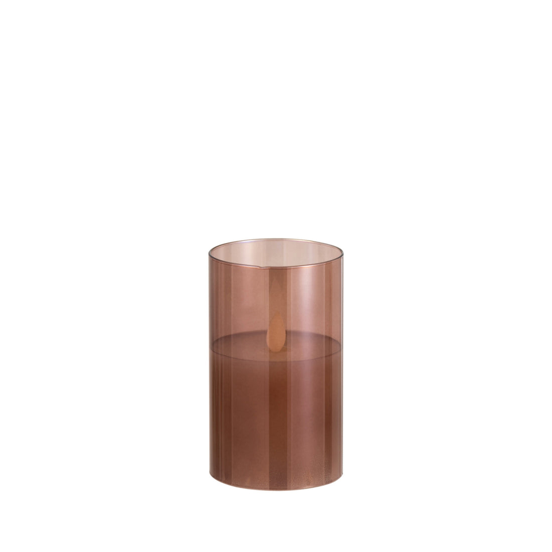Ledlamp Blinkend Glas Bruin Small