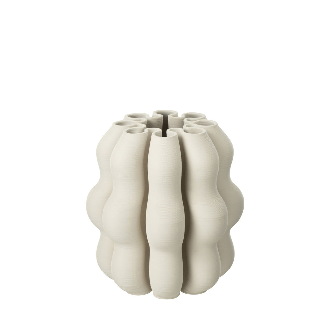 Vaas Naos Keramiek Beige Small Dia 23cmxH25cm J-Line