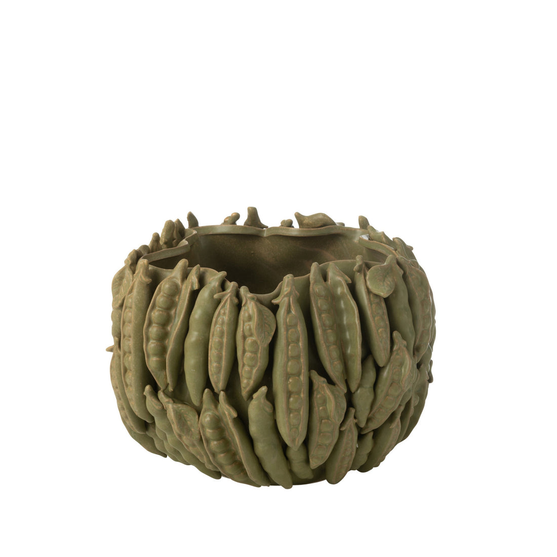 Vaas Botanica Bonen Breed Keramiek Groen