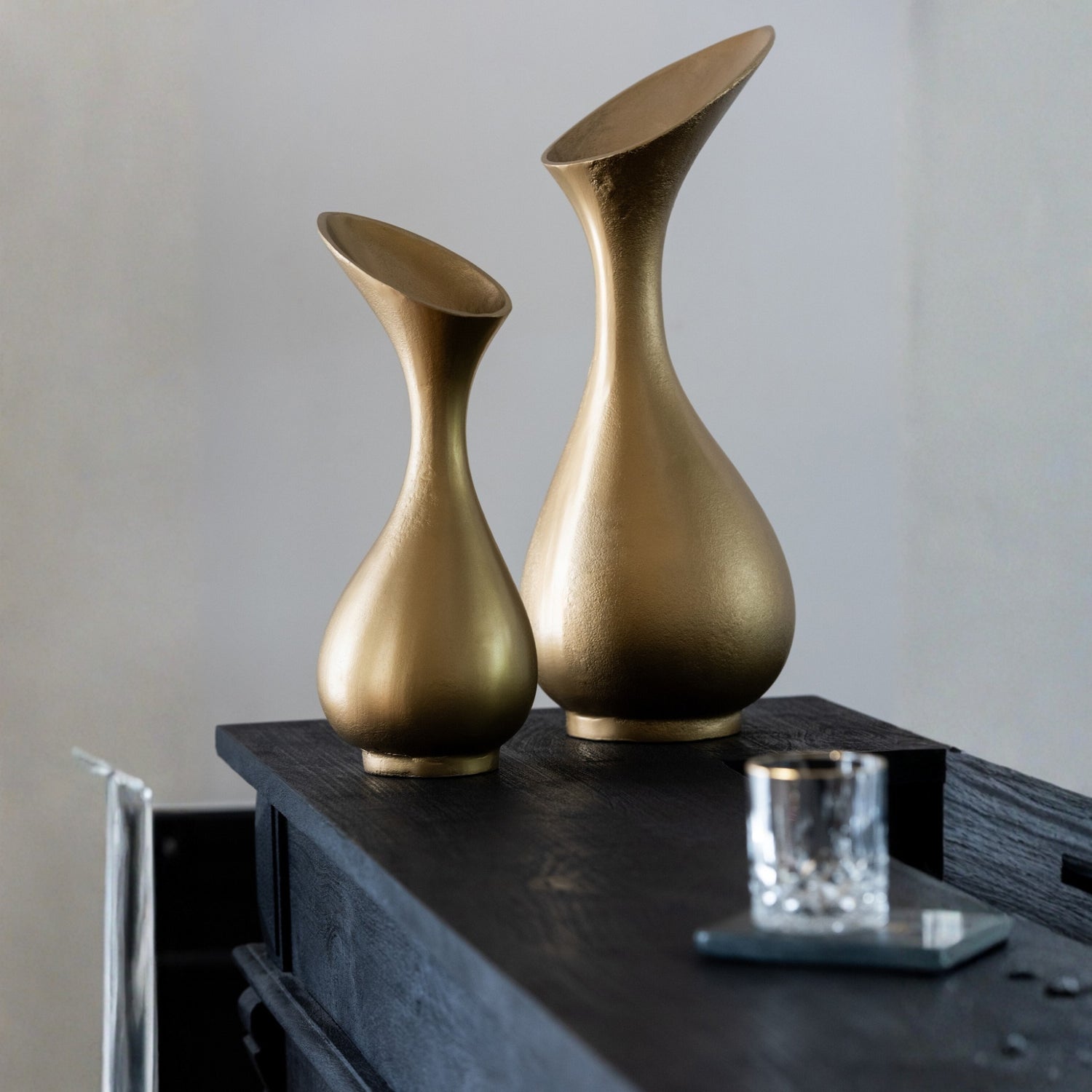 Vaas Olivia Aluminium Goud Small