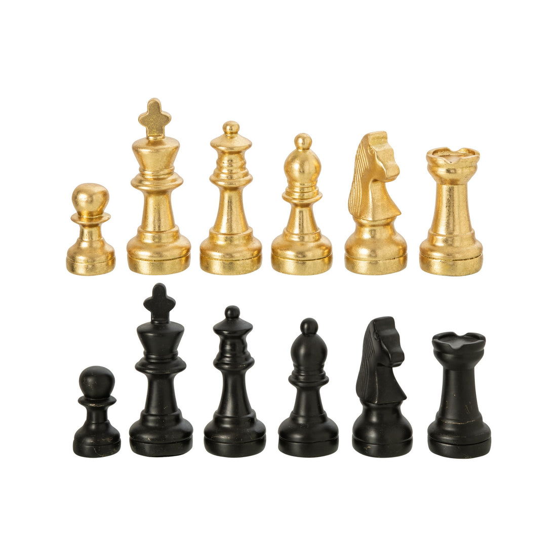 Schaakspel Plateay Goud/Zwart Polyresin J-Line