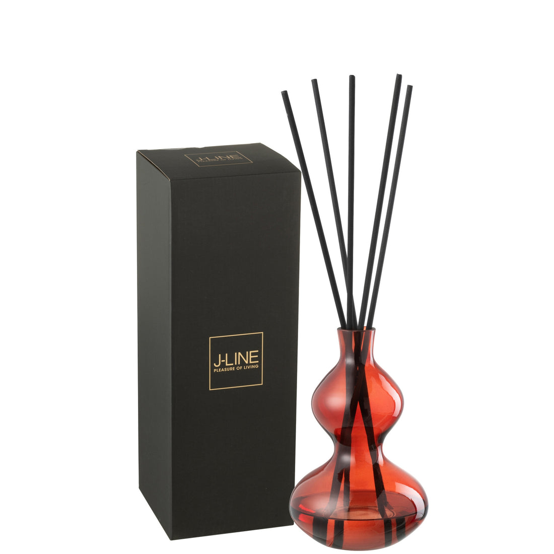 Geurolie Olive&amp;Frank Incense Glas Rood Small 500ml J-Line