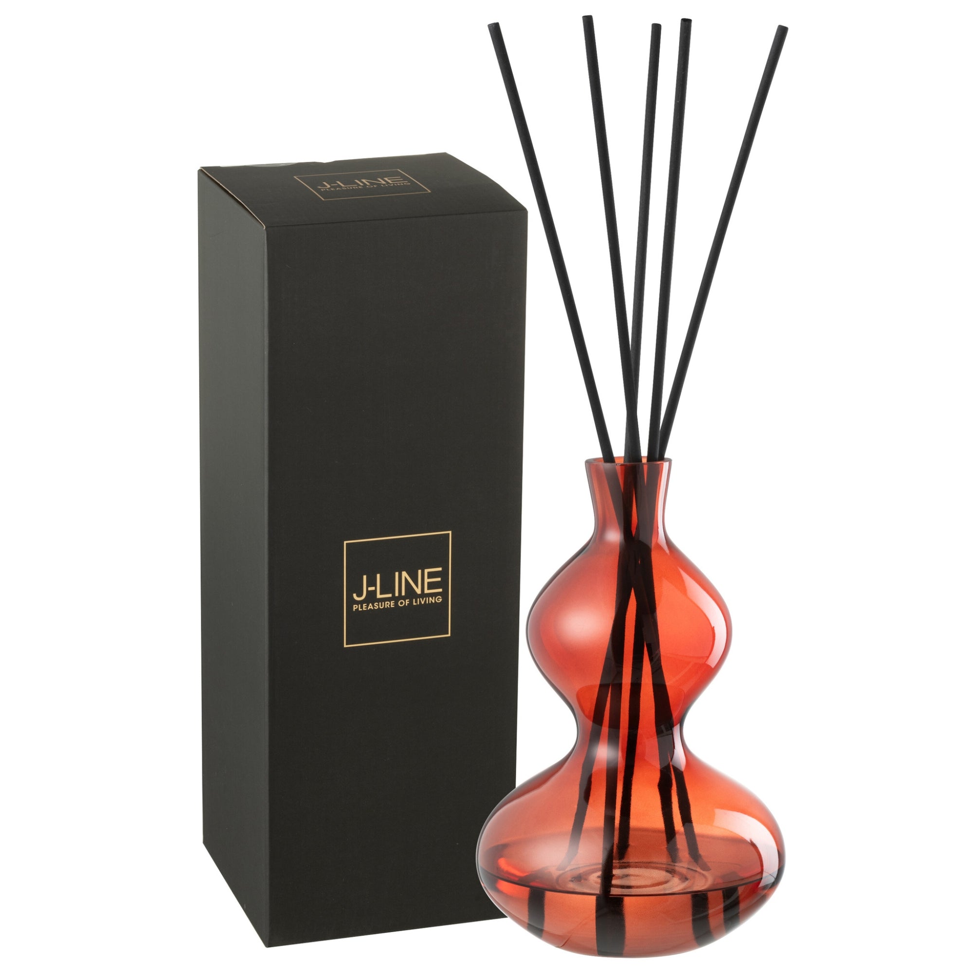 Geurolie Olive&amp;Frank Incense Glas Rood Large 1000ml J-Line