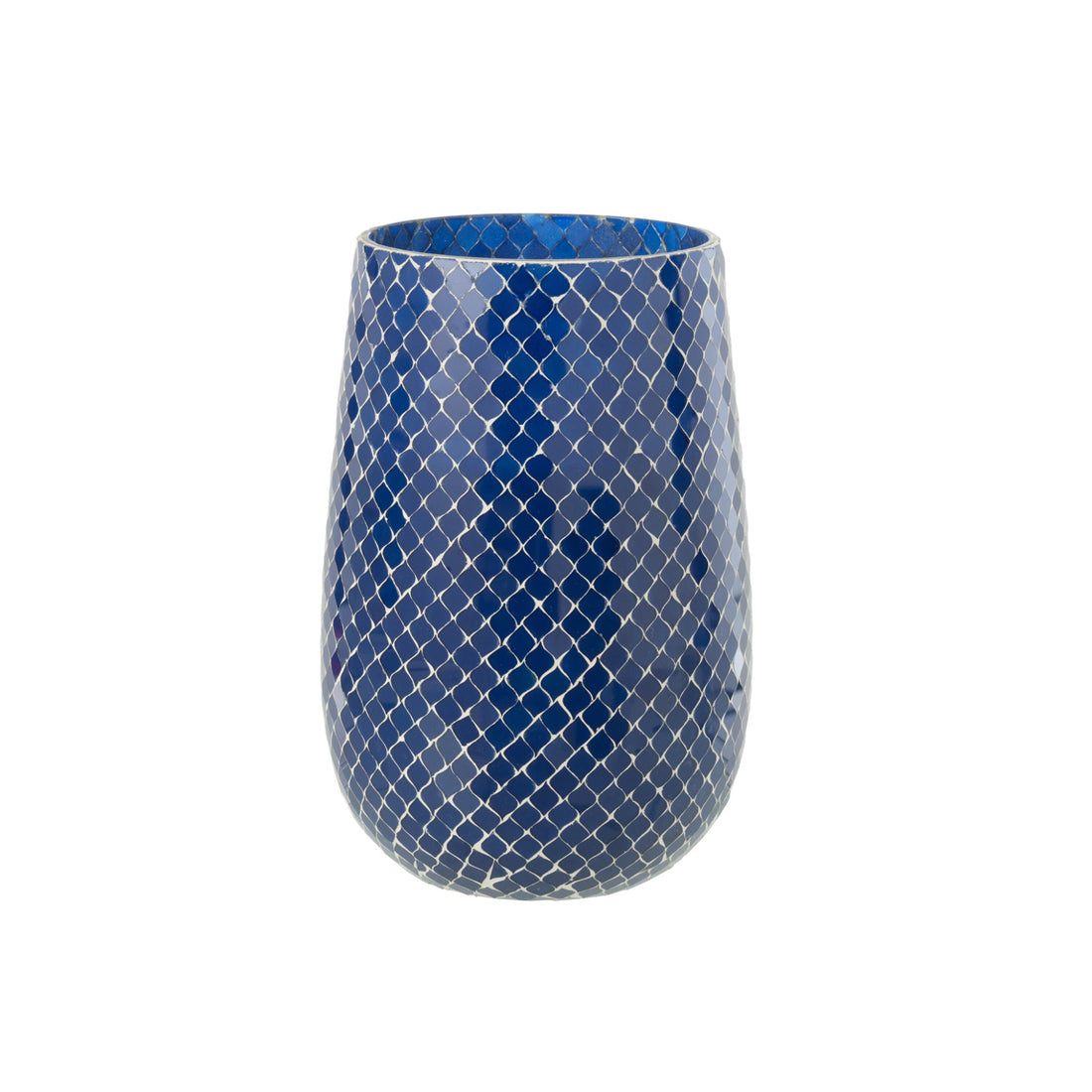 Geurkaars Mia Mozaeik Blauw Large-230h
