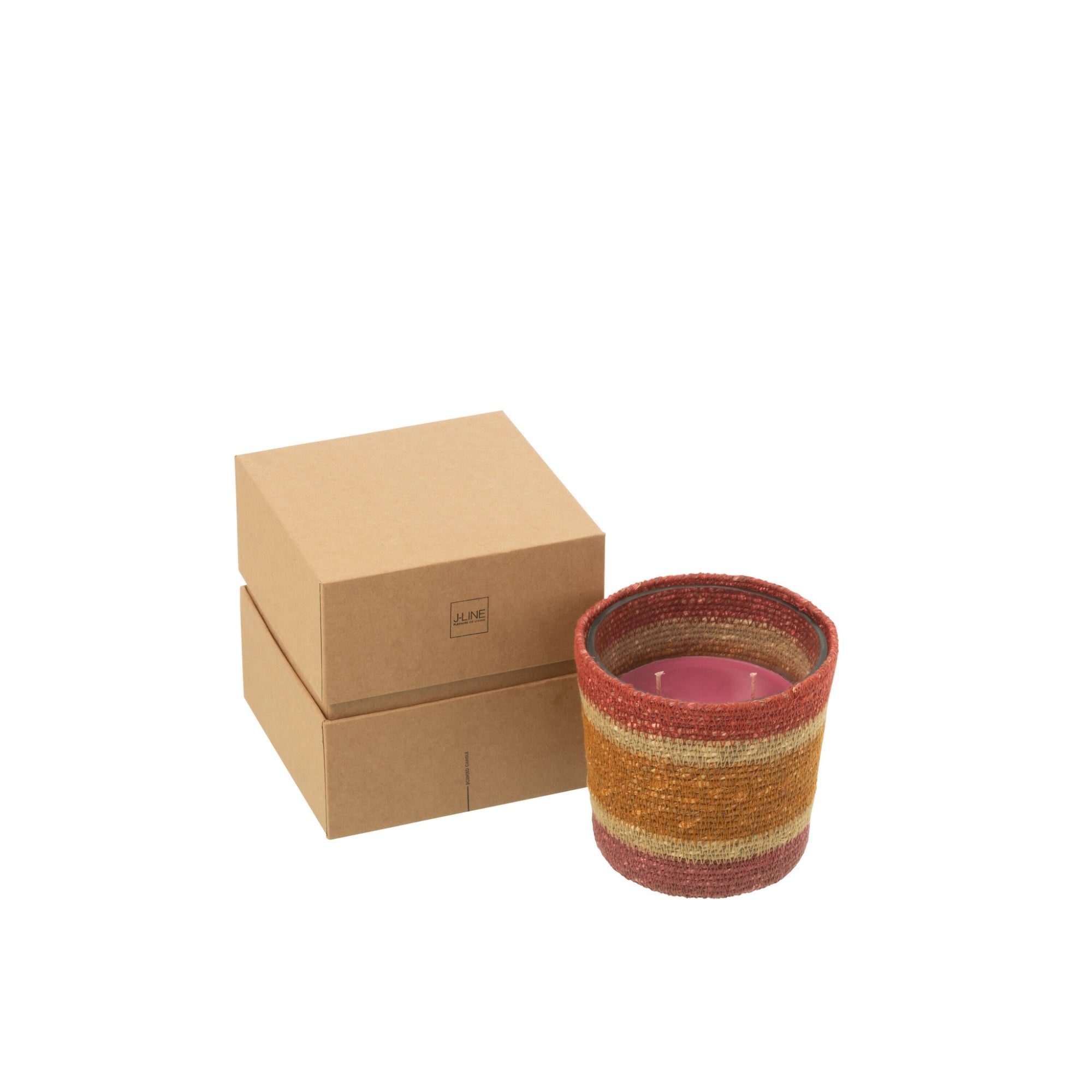 Geurkaars Mand Wax Bordeaux Small - 45 Uur