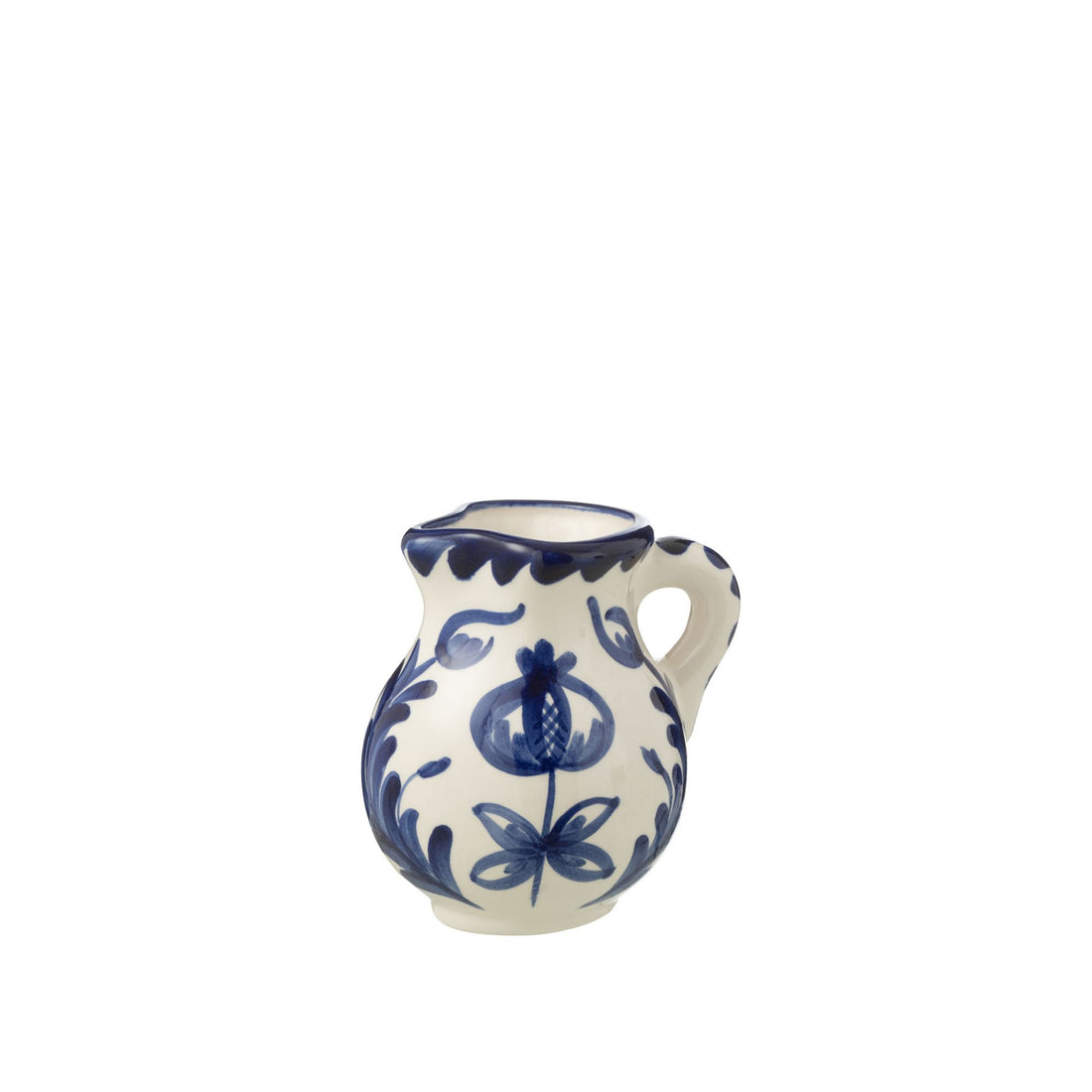 Kleine Kan Granada Motief Cobalt Blauw/Wit Keramiek J-Line