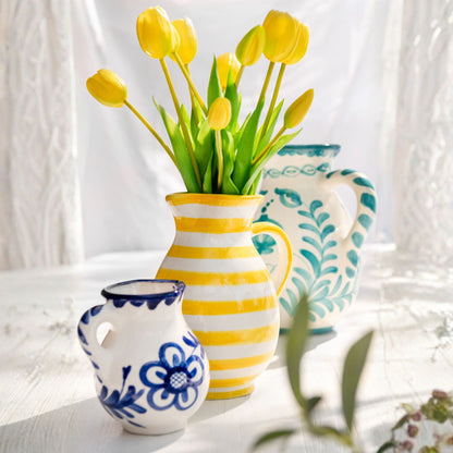 Kleine Kan Granada Motief Cobalt Blauw/Wit Keramiek J-Line