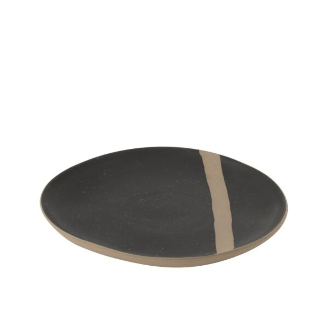Bord Keramiek Zwart/Taupe Small J-Line