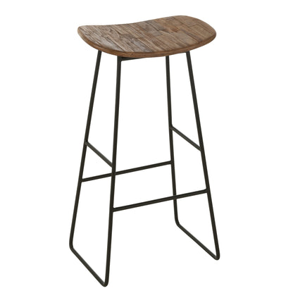 Stoel Rechthoekig Gerecycleerd Teak Naturel Large