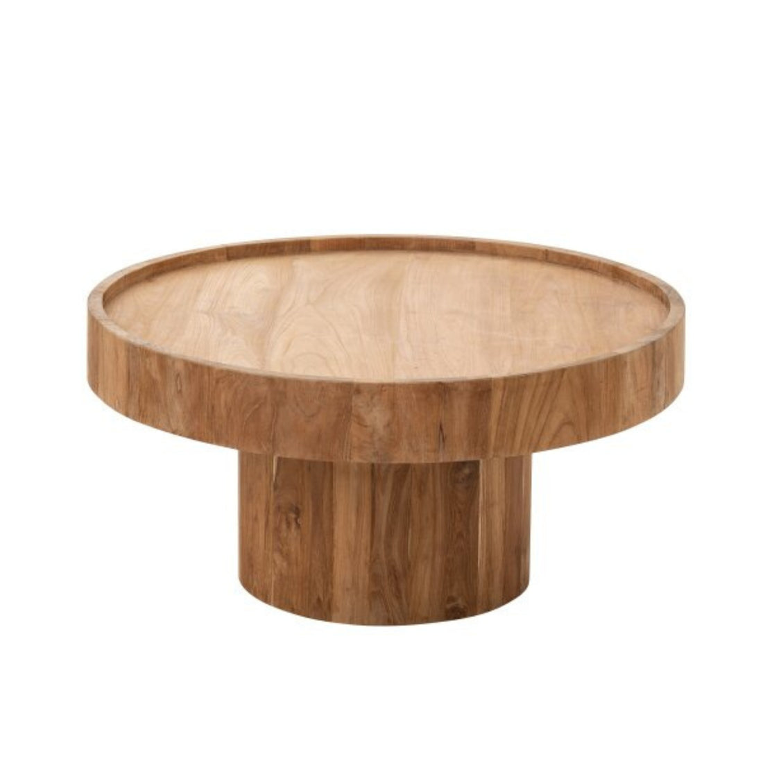 Salontafel Rond Teak Hout Naturel J-Line