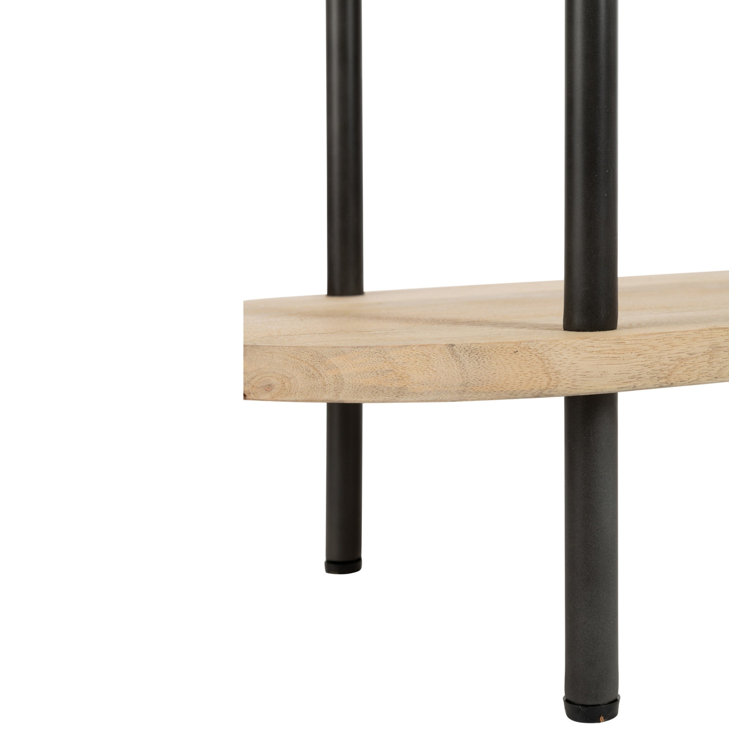 Rek Eli 5 Planken Mangohout/Ijzer Naturel/Grijs J-Line