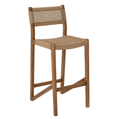 Outdoor Barstoel Taghazout Teak Hout Naturel J-Line