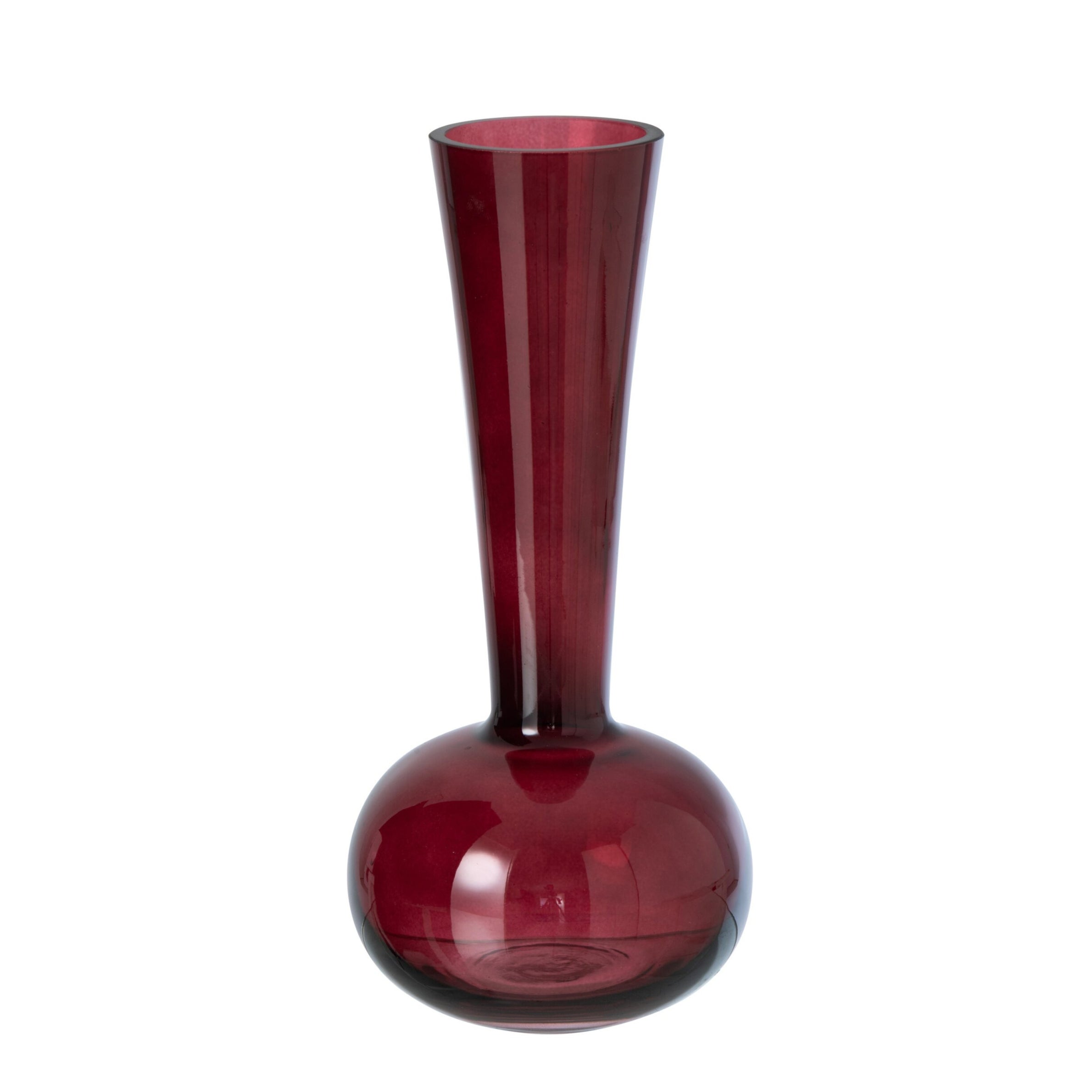 Vaas Glas Bordeauxrood J-Line