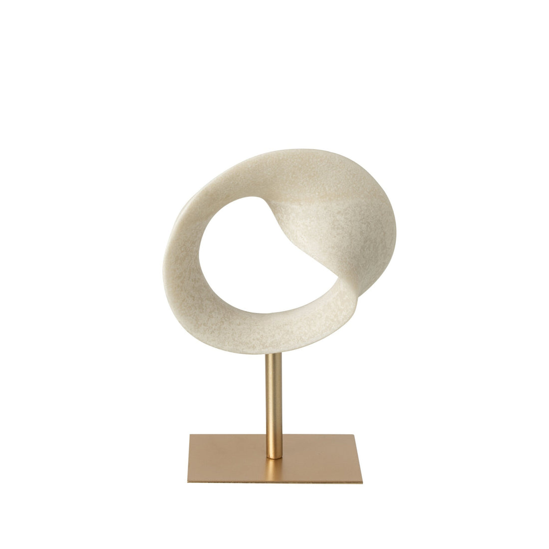 Abstracte Decoratie Hars Wit/Goud Small J-Line