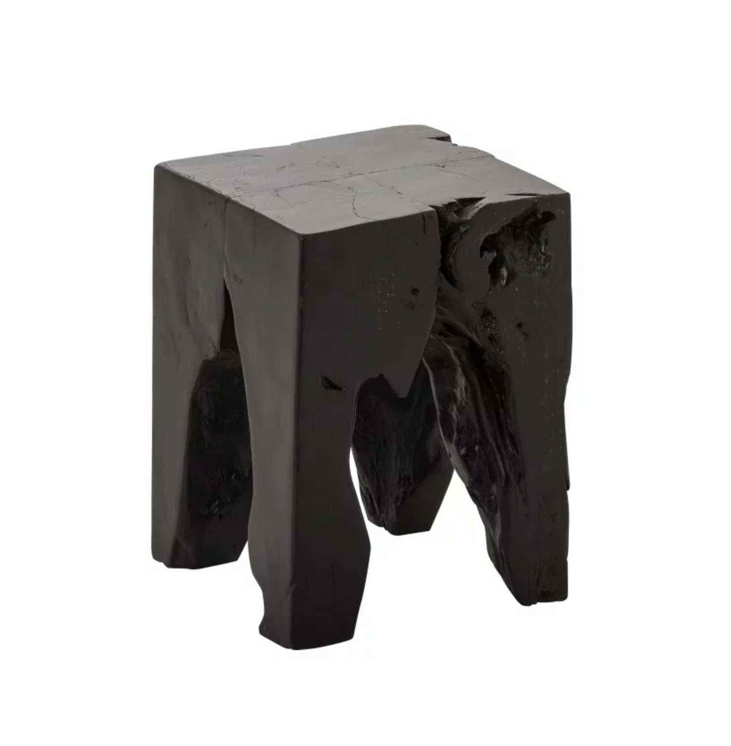 Kruk Teak Hout Zwart J-Line
