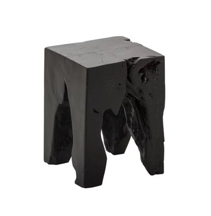 Kruk Teak Hout Zwart J-Line